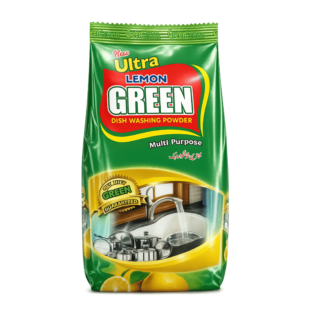 Green Ultra Lemon Dish Washing Powder